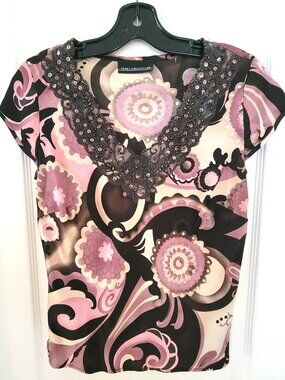 SPORT COLLECTION PRINT SATIN TEES